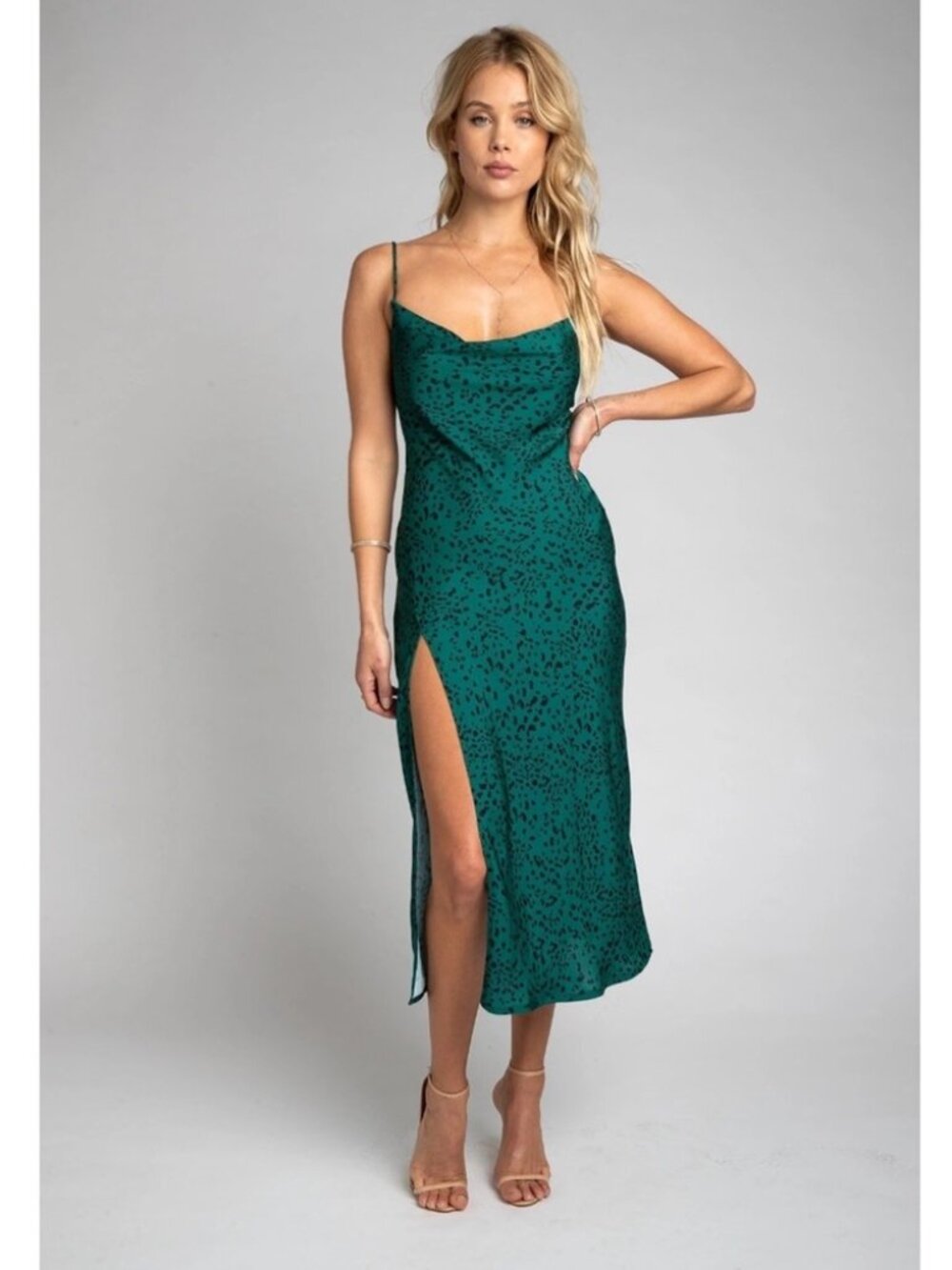 RESA Slipdress in Green